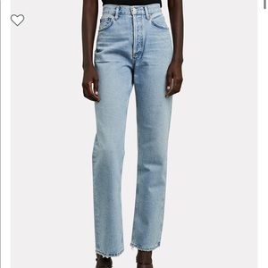 New AGOLDE Lana Straight in Riptide 27